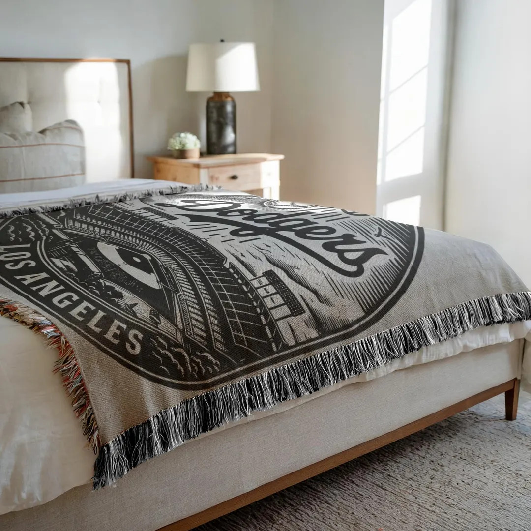 Los Angeles Dodgers Woven Blanket: MLB Baseball Fan Gift - Etsy | Etsy (US)