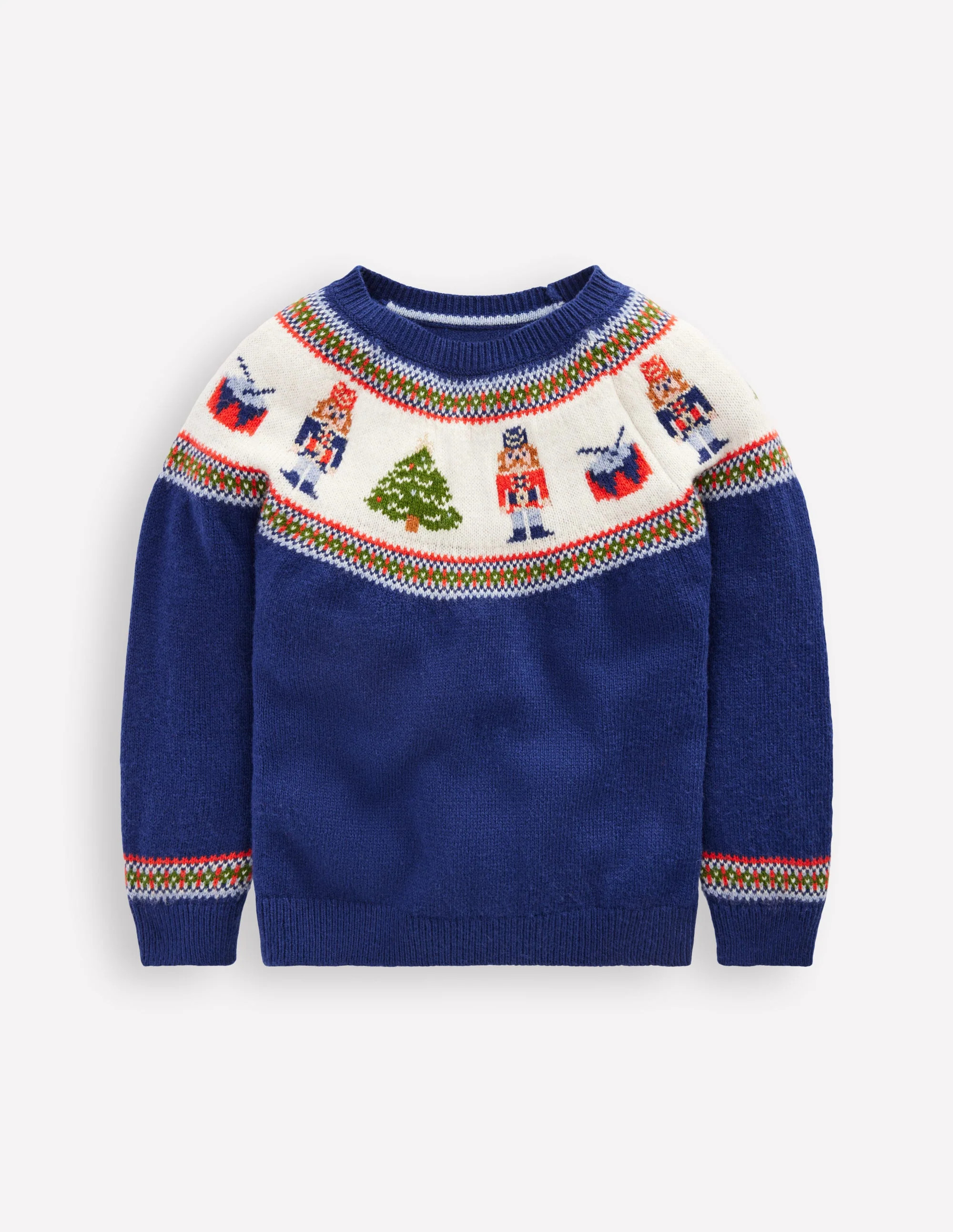 Fair Isle Jumper-College Navy Nutcracker | Boden (US)