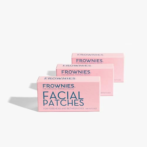 Frownies Forehead & Between the Eyes Wrinkle Patches (144) – Non-Comedogenic Forehead Wrinkle Patches to Smooth & Soften the Look of Fine Lines & Eleven Lines – For Overnight Use, 3 Pack | Amazon (US)