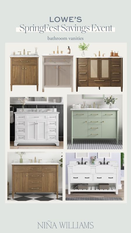 #ad Take advantage of Lowe’s SpringFest before it ends on May 1st!  You can save on power tools, lawn care, appliances, décor, outdoor furniture, and more! Bathroom vanities #LowesPartner @loweshomeimprovement

#LTKActive #LTKSeasonal #LTKsalealert