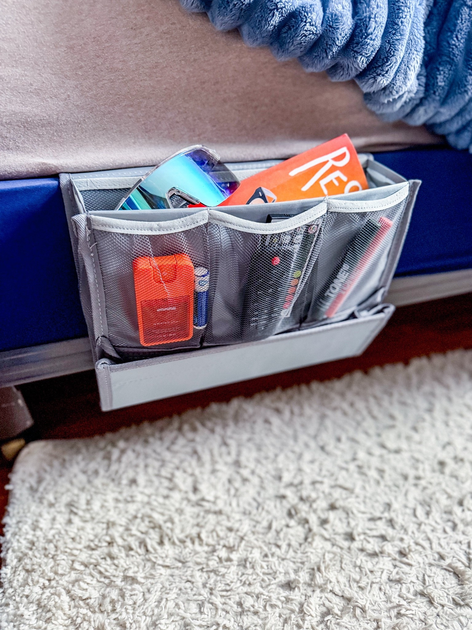 Bedside caddy organizer. My son’s bedroom is tiny. Anything I can find for storage that doesn’t take up floor space is a win.

#LTKHome