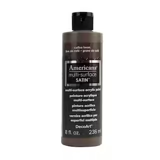 Americana 8 oz. Coffee Bean Satin Multi-Surface Acrylic Paint | The Home Depot