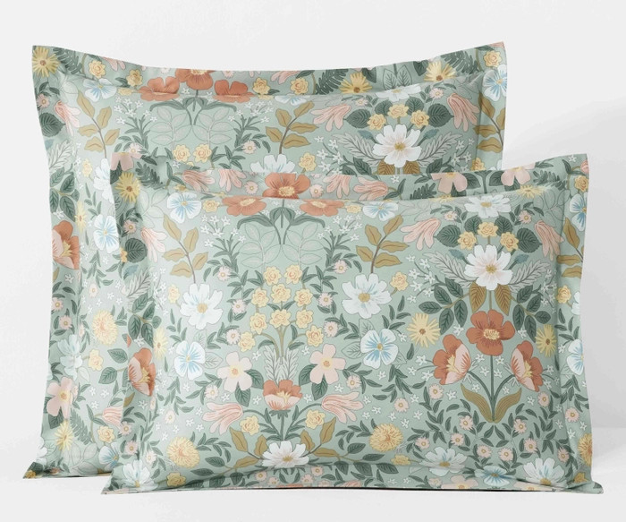 Bramble Garden Sage Sateen Sham | Rifle Paper Co. | Rifle Paper Co.