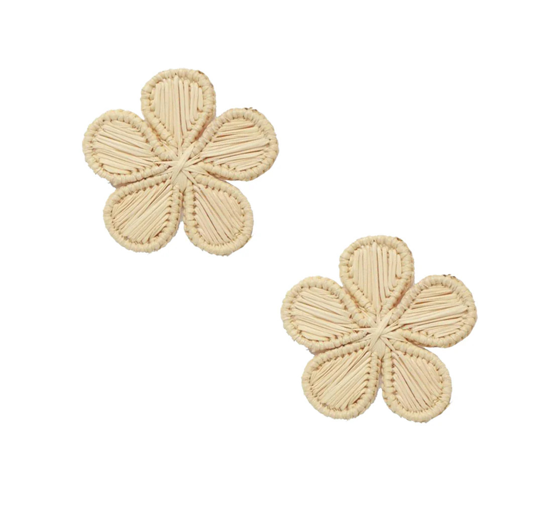 Natural Woven Rattan Flower | Neely Phelan