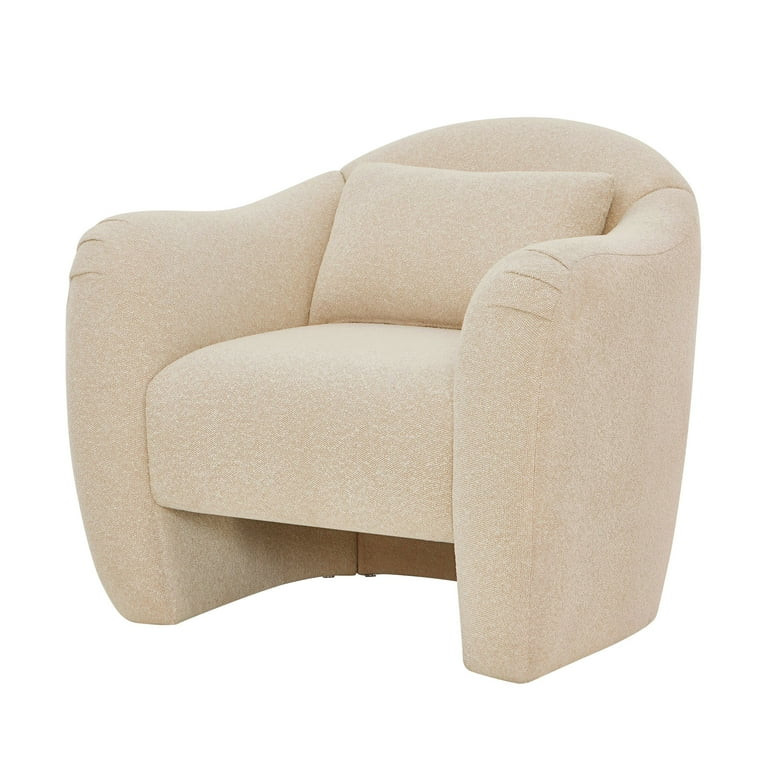 Beautiful Barrymore Teddy Accent Chair by Drew Barrymore, Cream Shearling | Walmart (US)
