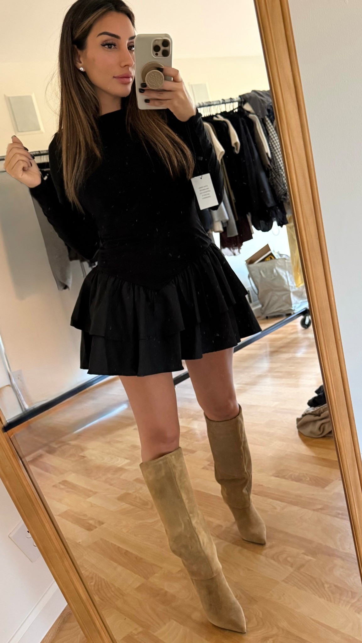 Wearing size small but trading in for my normal dress size xs . 

#LTKootd #LTKmomlife