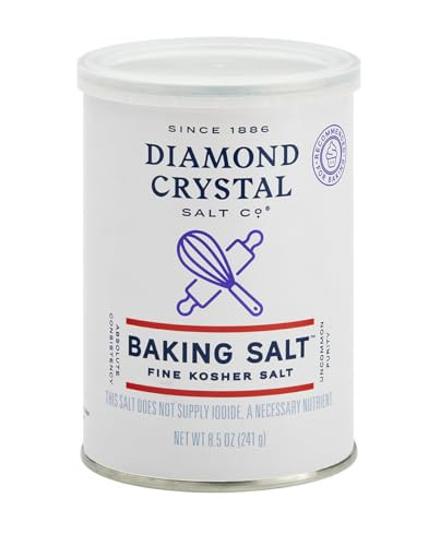 Diamond Crystal Baking Salt, Fine Kosher Salt, No Additives, Great for batters and doughs, 8.5oz Canister | Amazon (US)