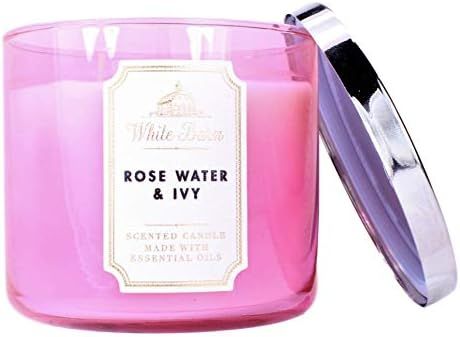 White Barn Bath and Body Works Rose Water & Ivy Scented 3 Wick Candle 14.5 Ounce | Amazon (US)