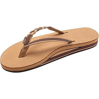 Rainbow Sandals Women’s Flirty Braidy Premier Leather w/Single Braided Strap | Amazon (US)