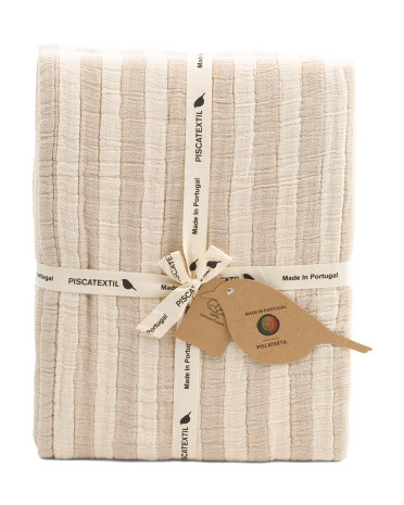 Made In Portugal Textured Striped Coverlet | Bed & Bath | Marshalls | Marshalls