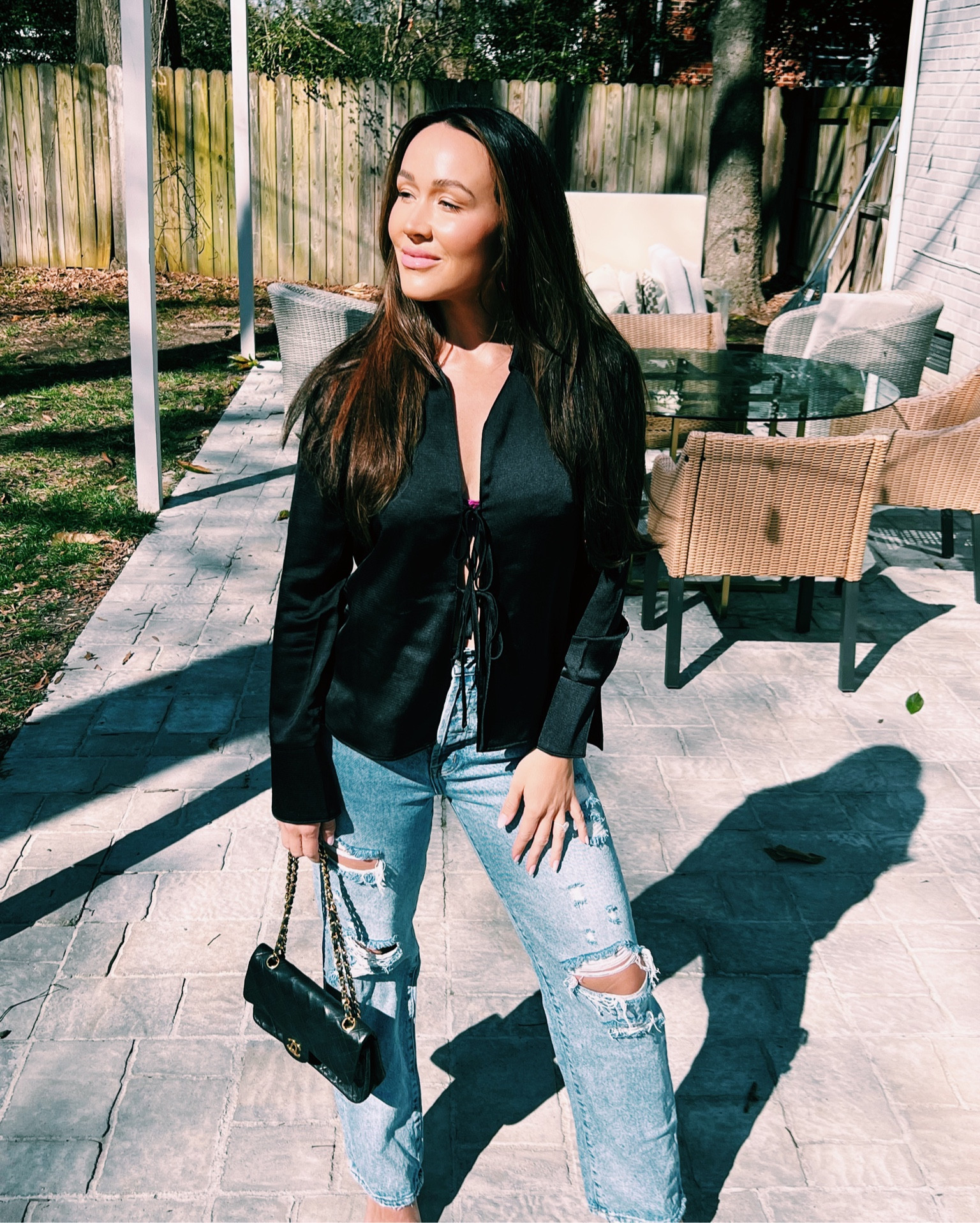 Target lace front shirt $22 paired with a pink bra because why not 

#LTKFind #LTKunder50