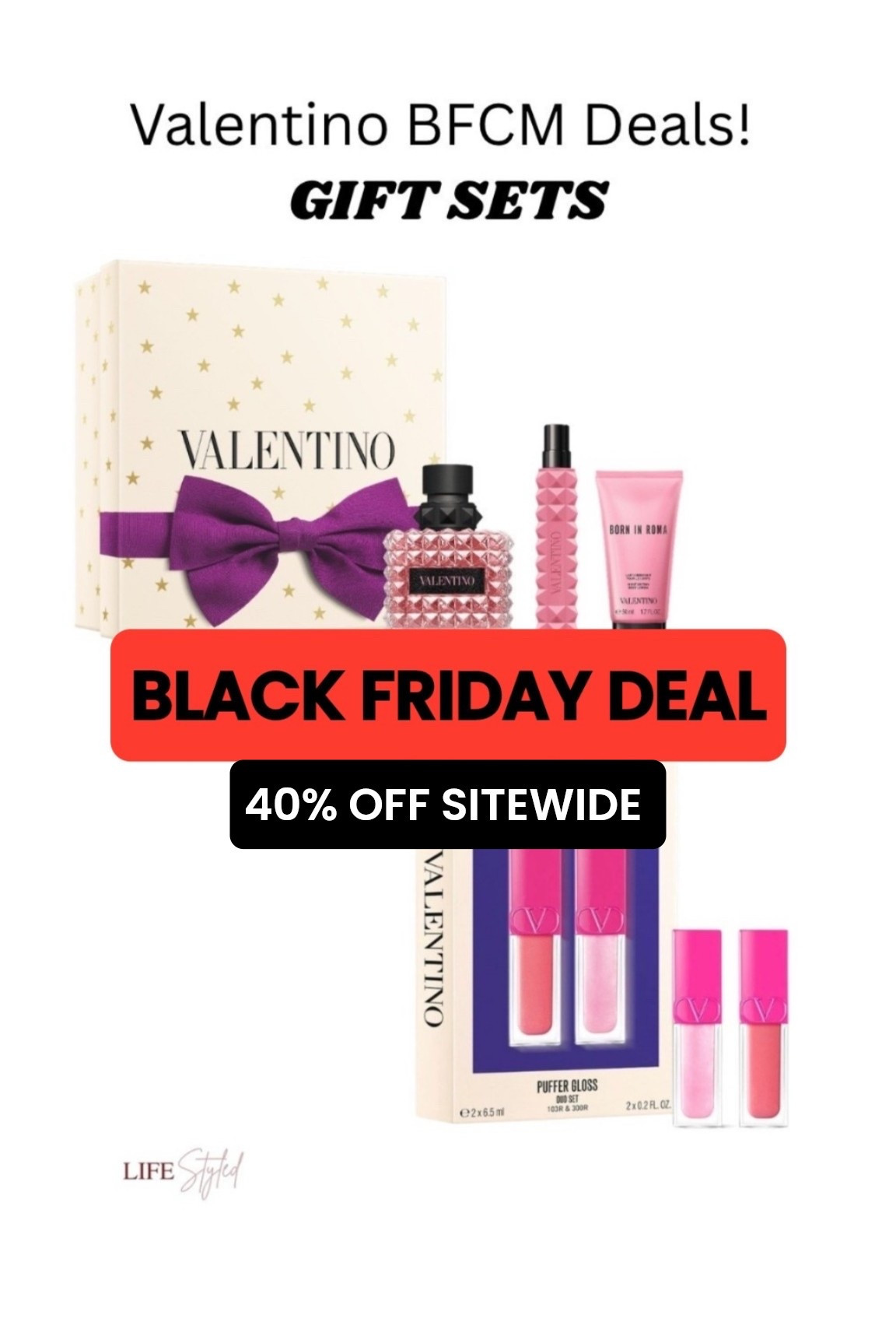 Black Friday Deal! 40% off select shoes, bags, and more! 20% off Valentino fragrances!  Fragrance Promo code: LUCKY (Code valid 11/27-12/2) These deals are eating! 🩷💯

#LTKGiftGuide #LTKCyberWeek

#LTKSaleAlert