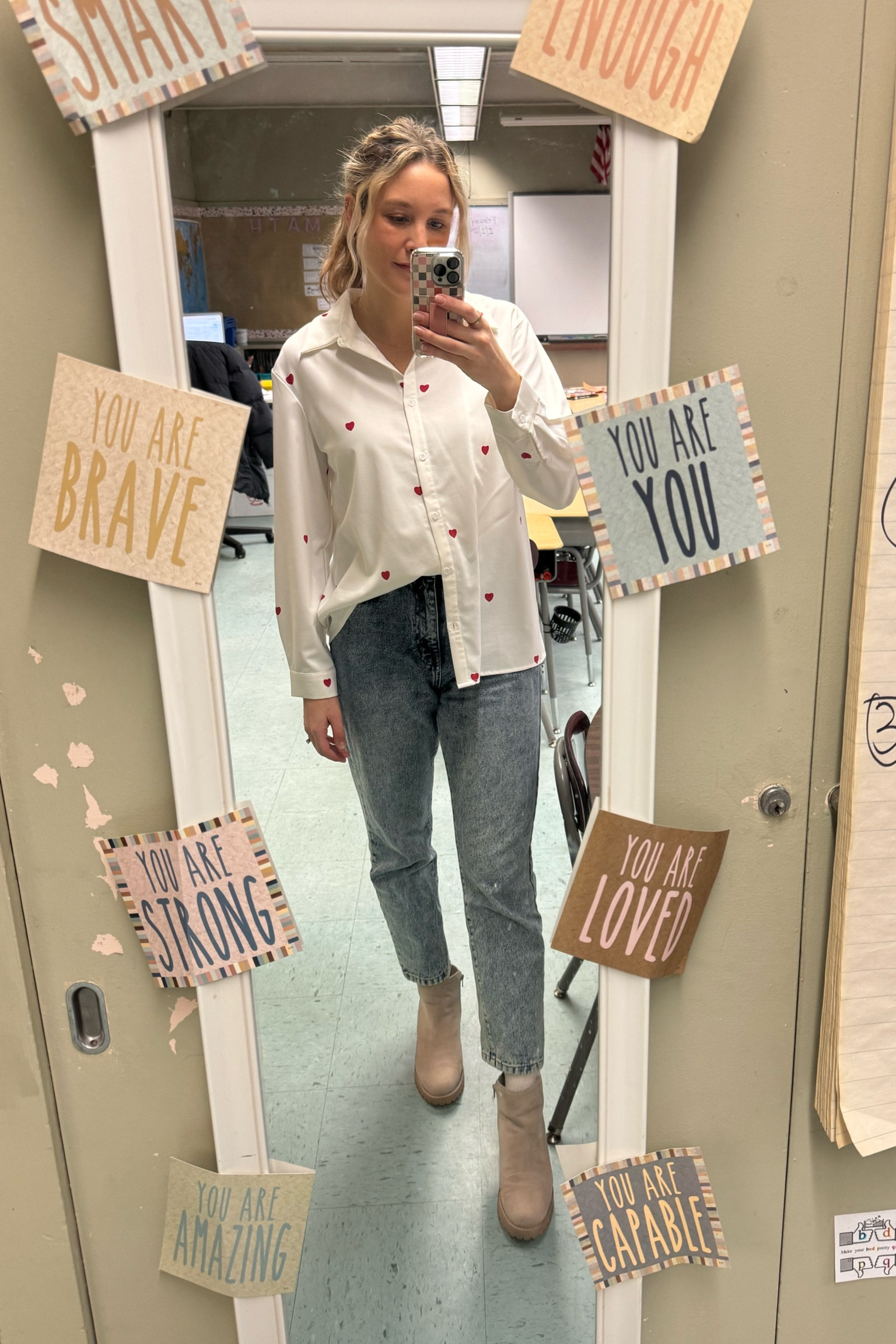 Happy Friday! We raised money for heart health Friday. 

SHEIN top
Nasty gal jeans
Target boots

#LTKmidsize #LTKfindsunder50 #LTKworkwear