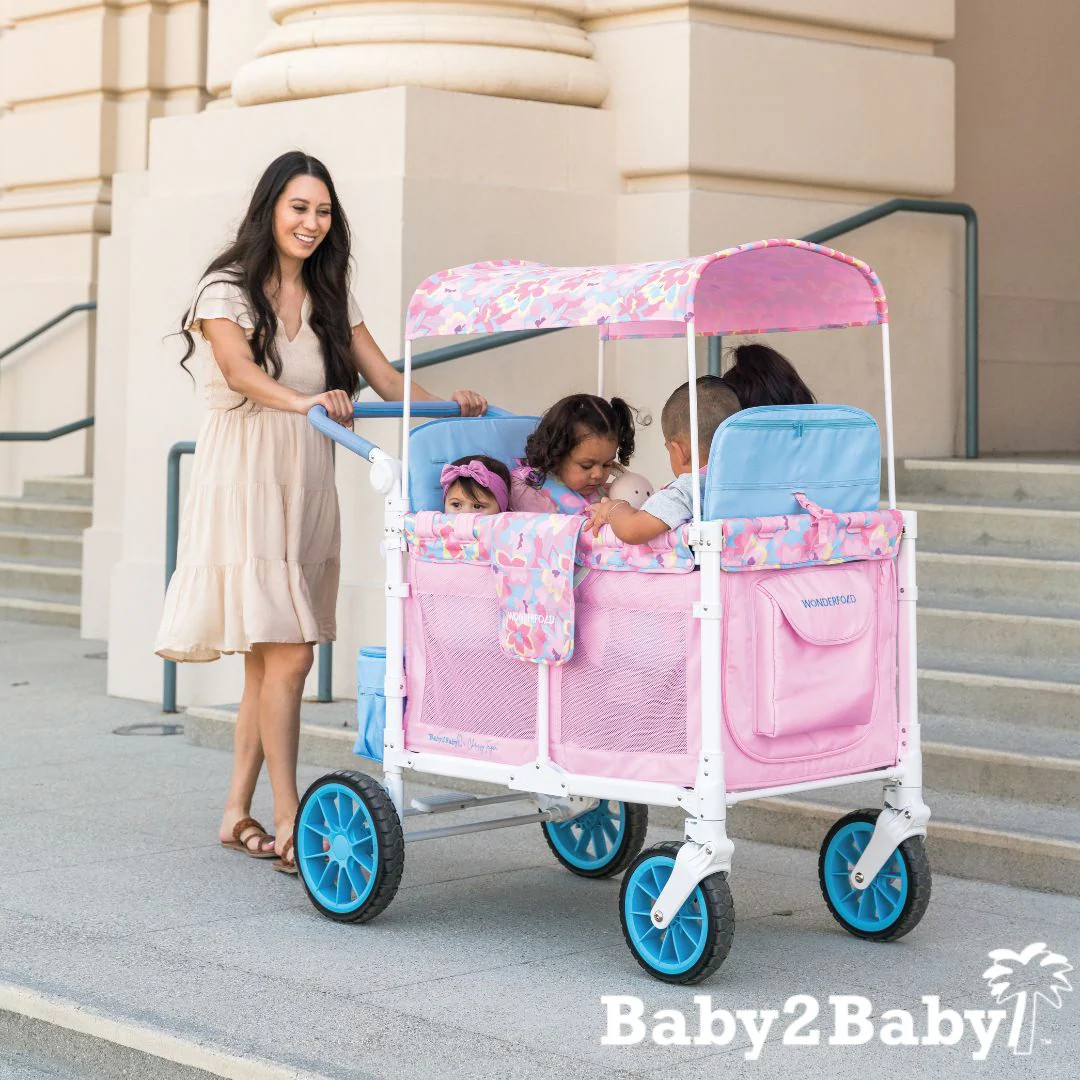 W4 Petal Pop Stroller Wagon (Limited Edition) | WonderFold Wagon