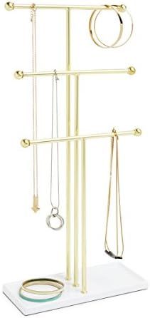 Amazon.com: Umbra Trigem Hanging Jewelry Organizer Tiered Tabletop Countertop Free Standing Neckl... | Amazon (US)