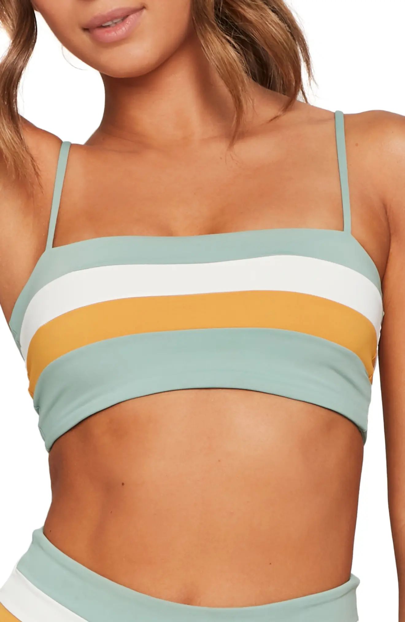 Women's L Space Rebel Bikini Top, Size X-Small - Green | Nordstrom