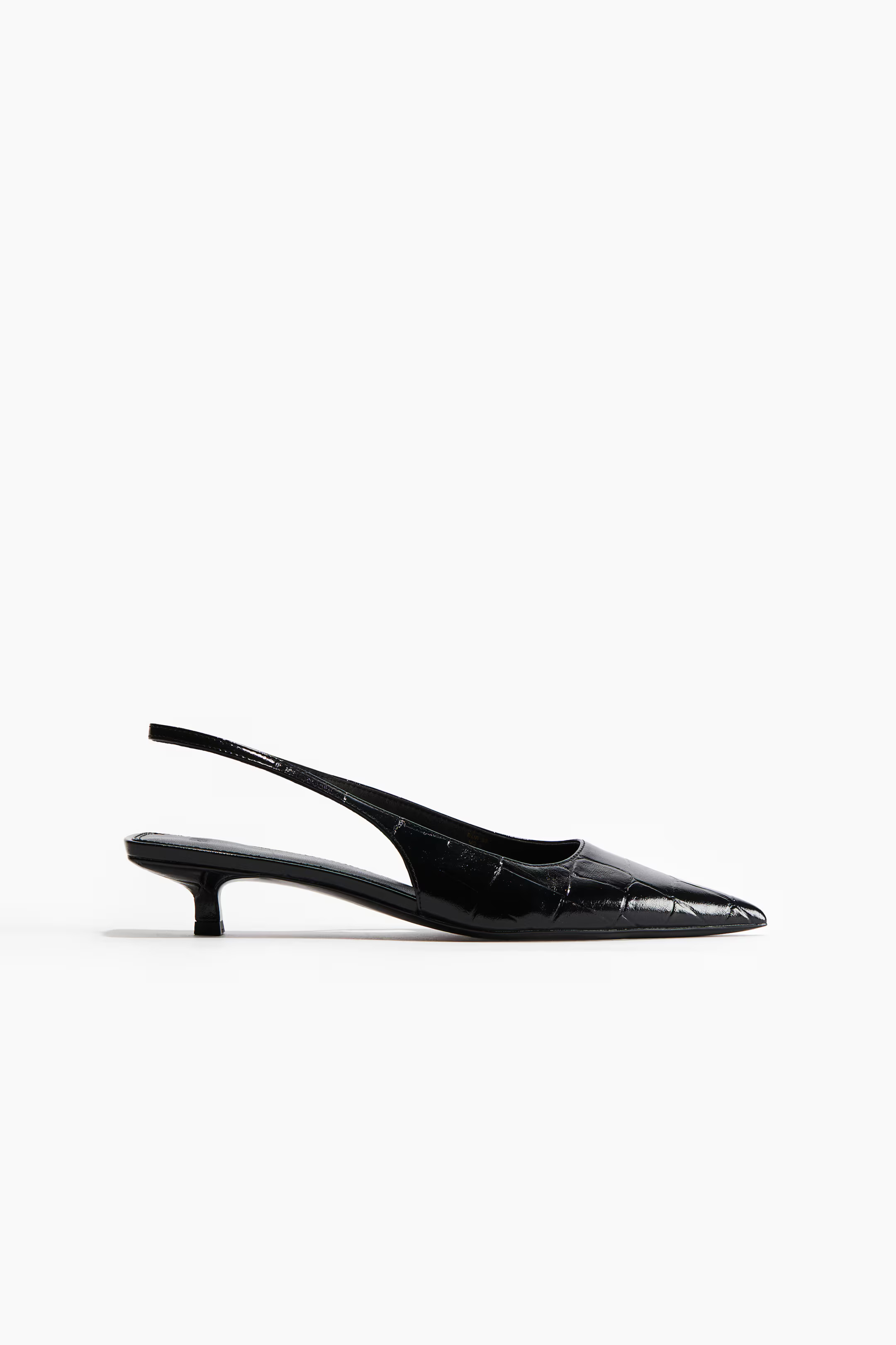 Kitten-heeled pointed slingbacks | H&M (UK, MY, IN, SG, PH, TW, HK)