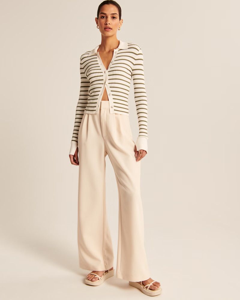 Women's Slim Button-Through Sweater Polo | Women's New Arrivals | Abercrombie.com | Abercrombie & Fitch (US)