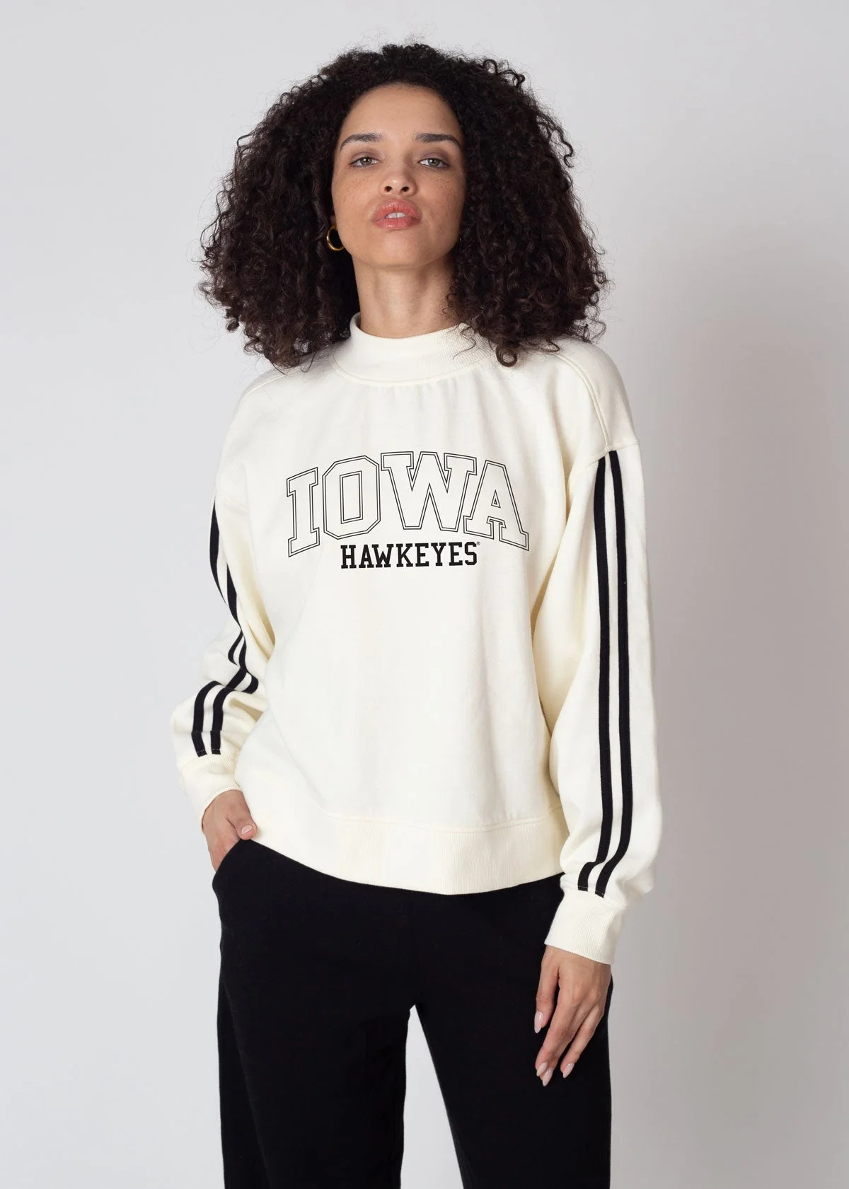 Women's Iowa Hawkeyes Varsity Mock-Neck | chicka-d | chicka-d