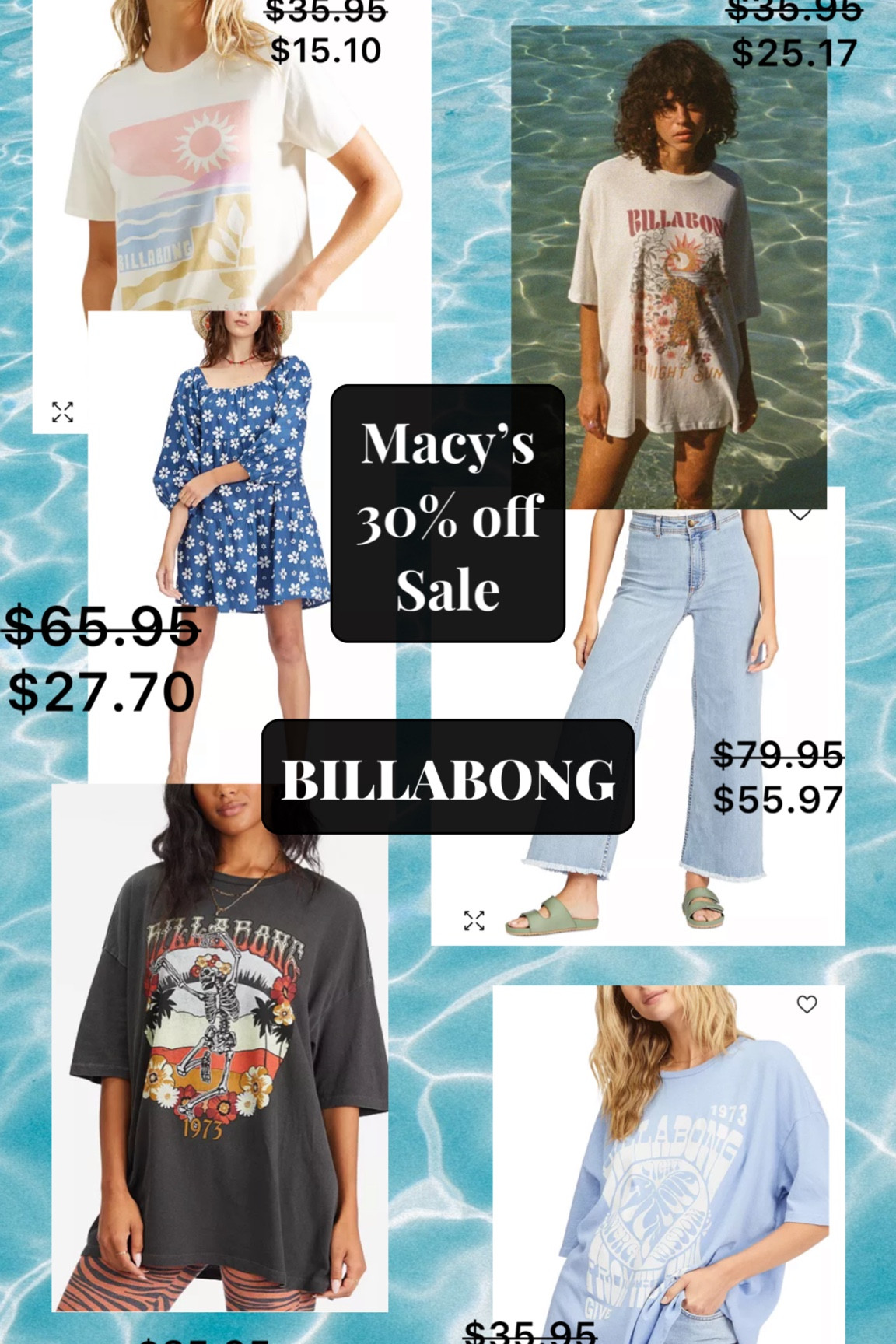 Macys 30% off sale! Billabong for the beachy babes in your life! Here are some of my favorite items from the sale! Use code FRIEND to get the deal!!

#LTKunder50 #LTKunder100 #LTKsalealert