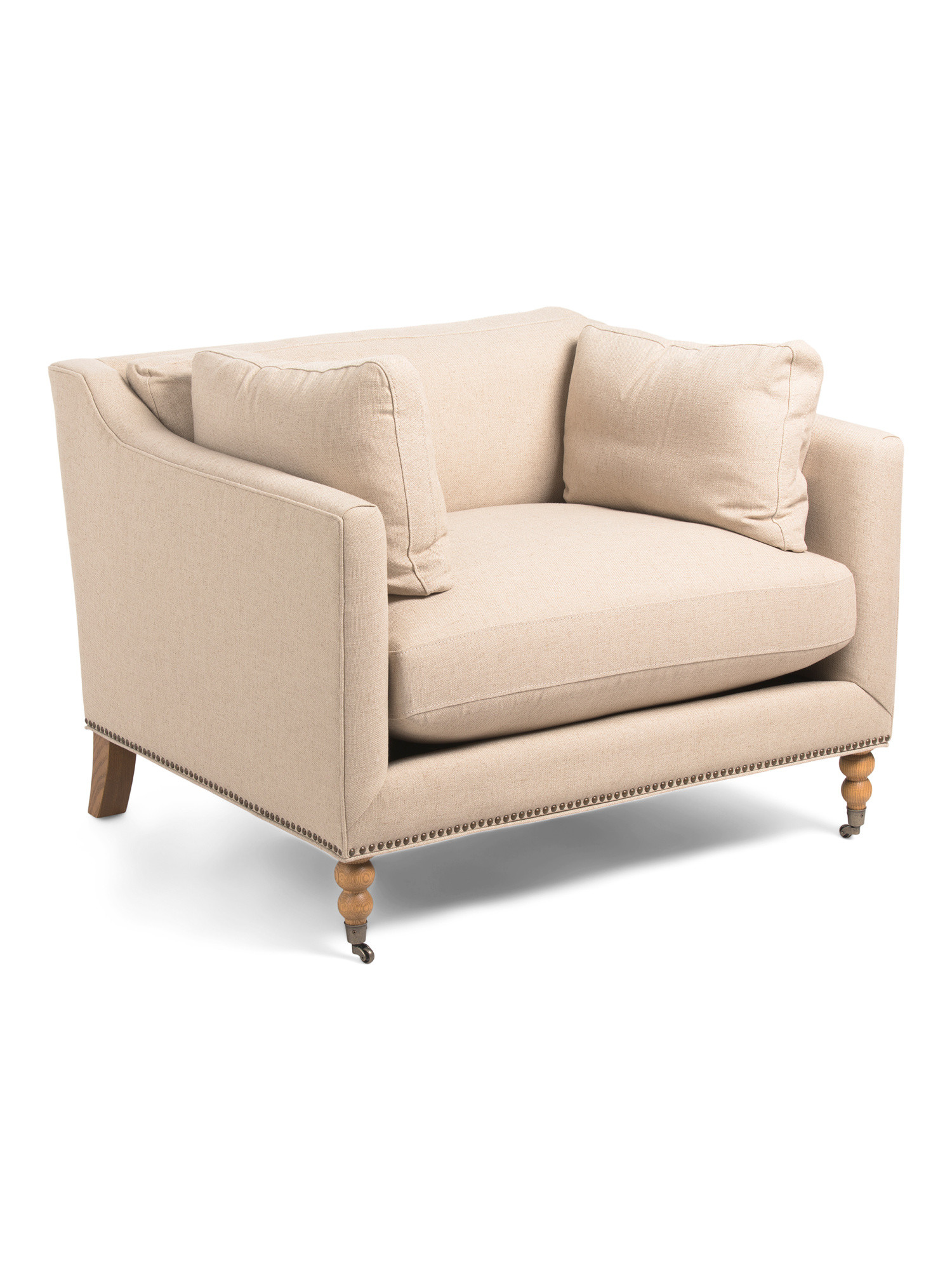 45x40x35 Linen Townhouse Chair | TJ Maxx