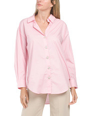 Oversized Jewel Button Shirt | Marshalls