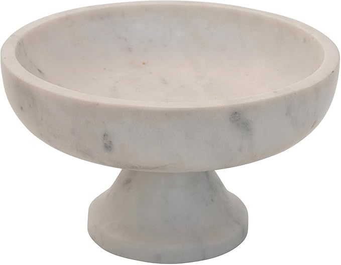 Bloomingville Marble Footed, White Bowl | Amazon (US)