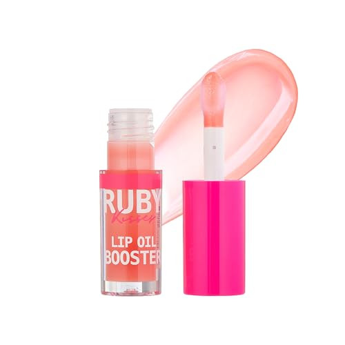 Ruby Kisses Lip Oil Booster, Hydrating Lip Gloss with Nourishing Natural Oil Blend, Jumbo Wand for Easy Application, Non-Sticky Formula | Amazon (US)