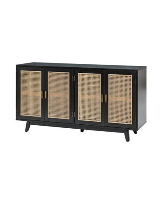 Byblis Rattan TV Stand for TVs up to 65" | Macy's