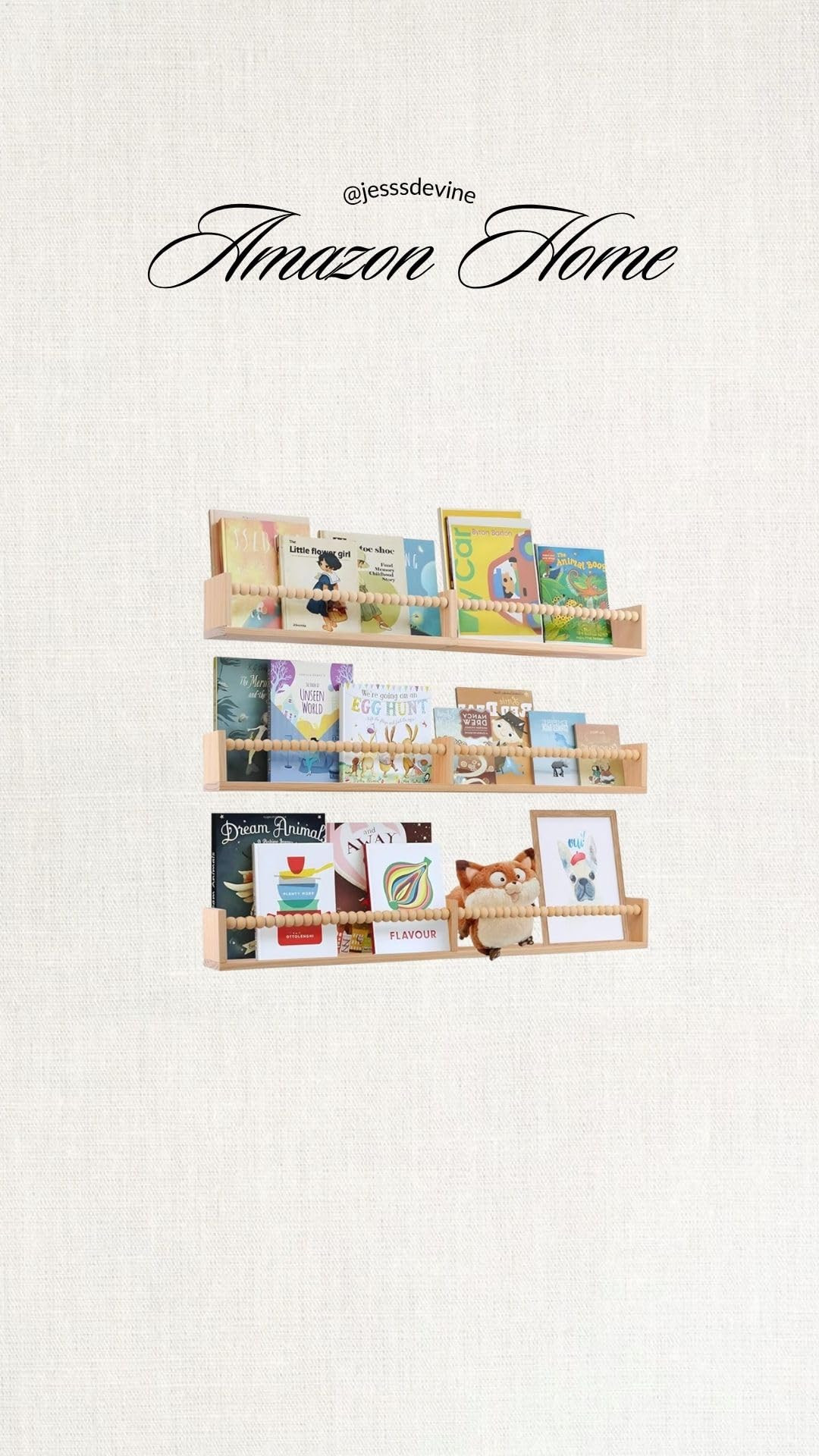 birola Nursery Book Shelves for Kids Rooms - 32 Inches Floating Wall Bookshelves Set of 3, Space-... | Amazon (US)