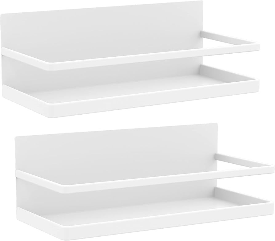 Magnetic Spice Rack Organizer Single Tier Refrigerator Spice Storage Shelf, Easy to Install The S... | Amazon (US)