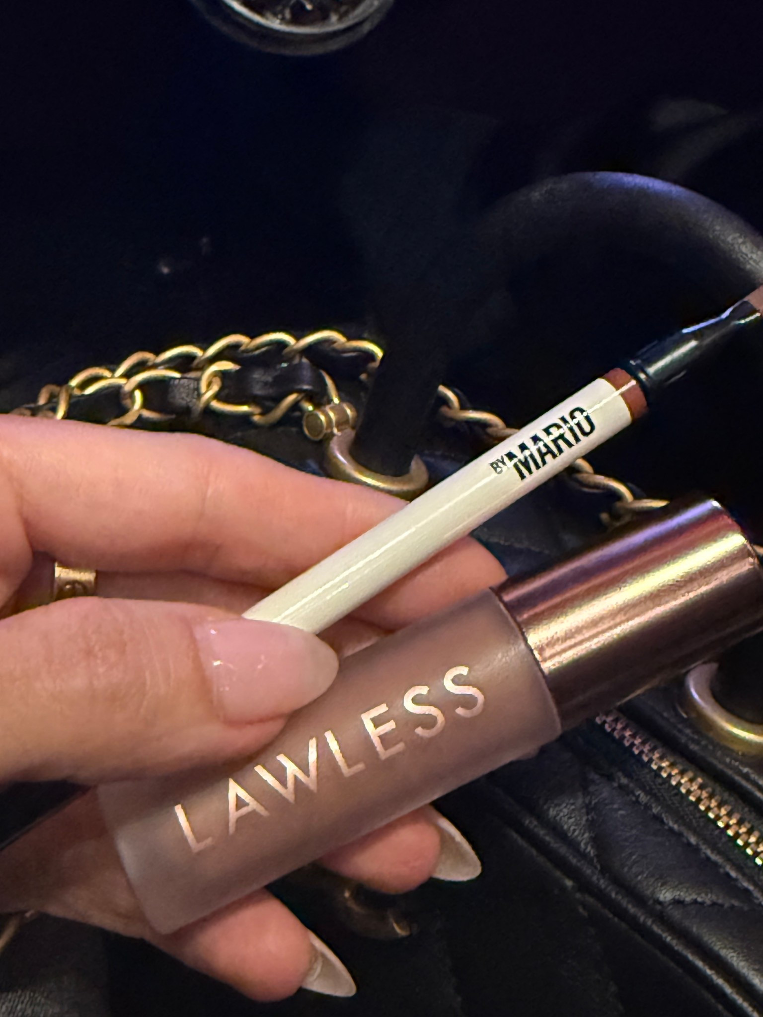 Favorite lip combo
Makeup by Mario Spiced Chai
Lawless forget the filler Nudie