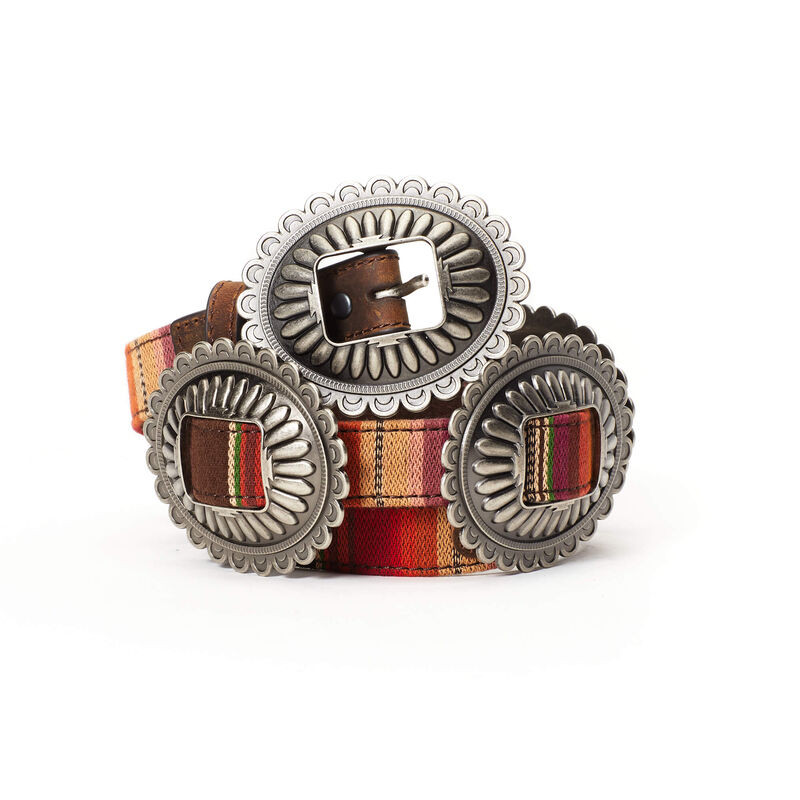 Stripe Silver Multi Concho Belt | Ariat (EU)