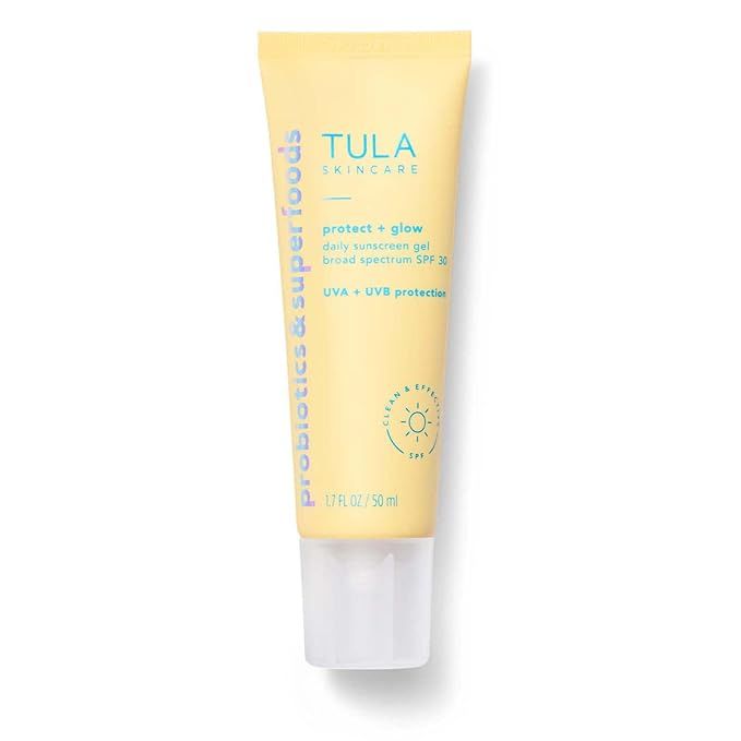 TULA Daily SPF 30 Sunscreen Gel - Broad Spectrum, Non-Greasy, Reef-Safe with Blue Light & Polluti... | Amazon (US)