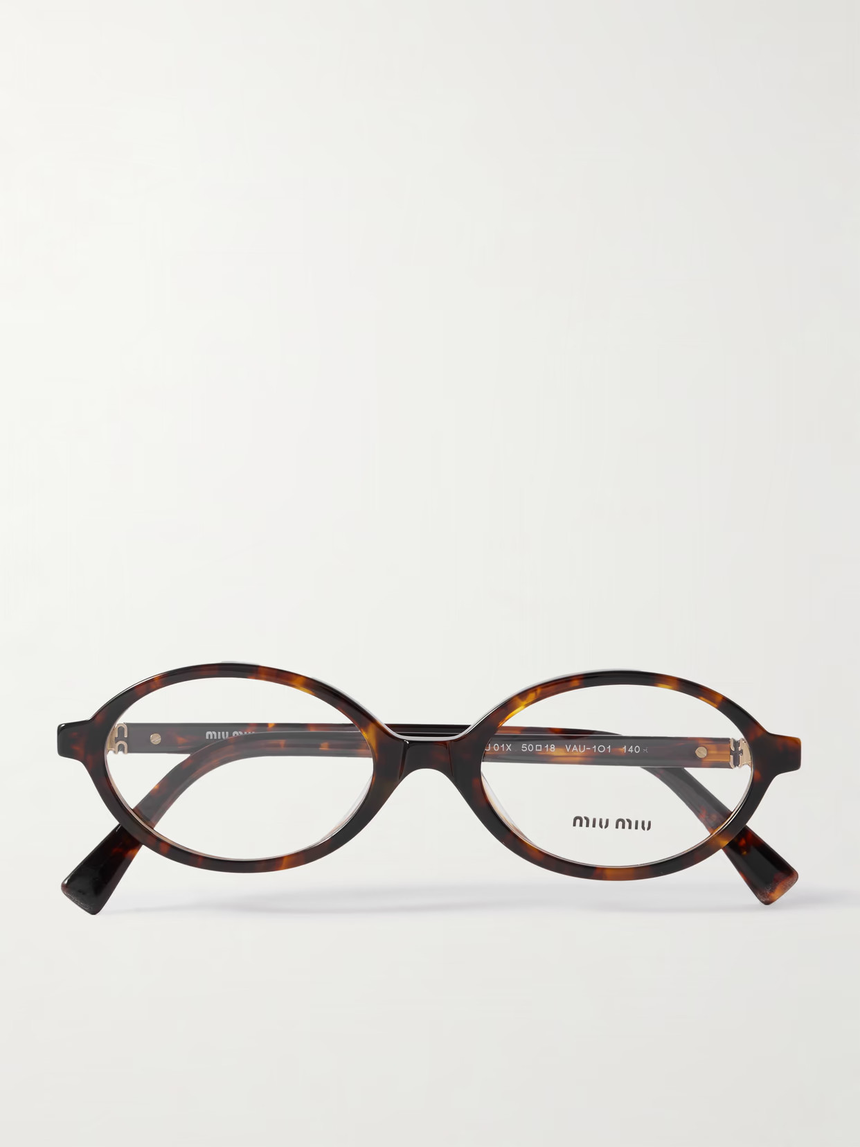 Miu Miu Eyewear - Oval-frame Tortoiseshell Acetate Optical Glasses - One size | NET-A-PORTER (US)