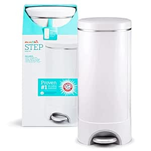 Munchkin® Step Diaper Pail Powered by Arm & Hammer, #1 in Odor Control, Award-Winning, Includes ... | Amazon (US)