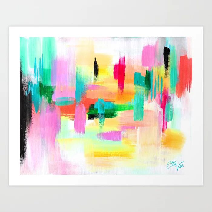 EttaVee Brush Stroke no.67 Art Print | Society6