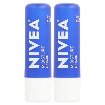 Nivea, Moisture Lip Care, 2 Sticks, 0.17 oz (4.8 g) Each | iHerb