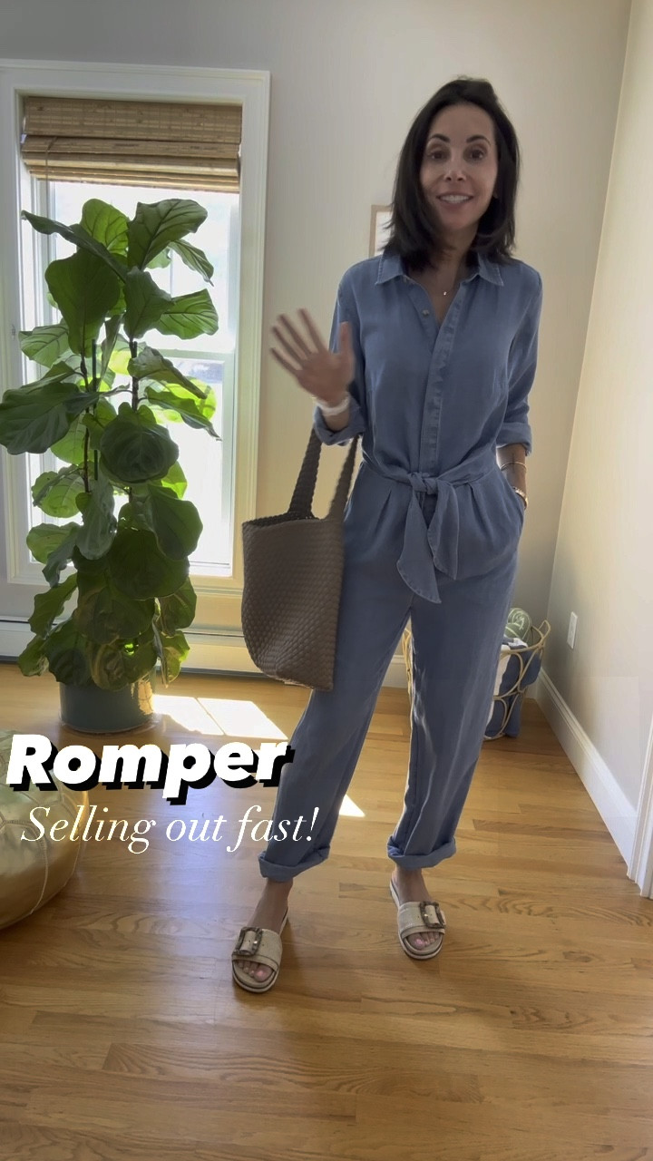 Size down in romper 
On sale!


#LTKsalealert #LTKstyletip #LTKunder100