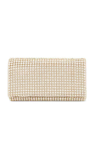 olga berg Mariana Crystal Clutch in Champagne from Revolve.com | Revolve Clothing (Global)