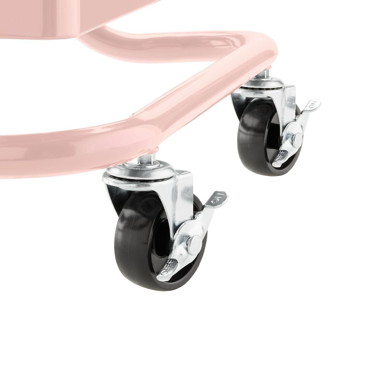 Blush 3-Tier Rolling Cart | The Container Store