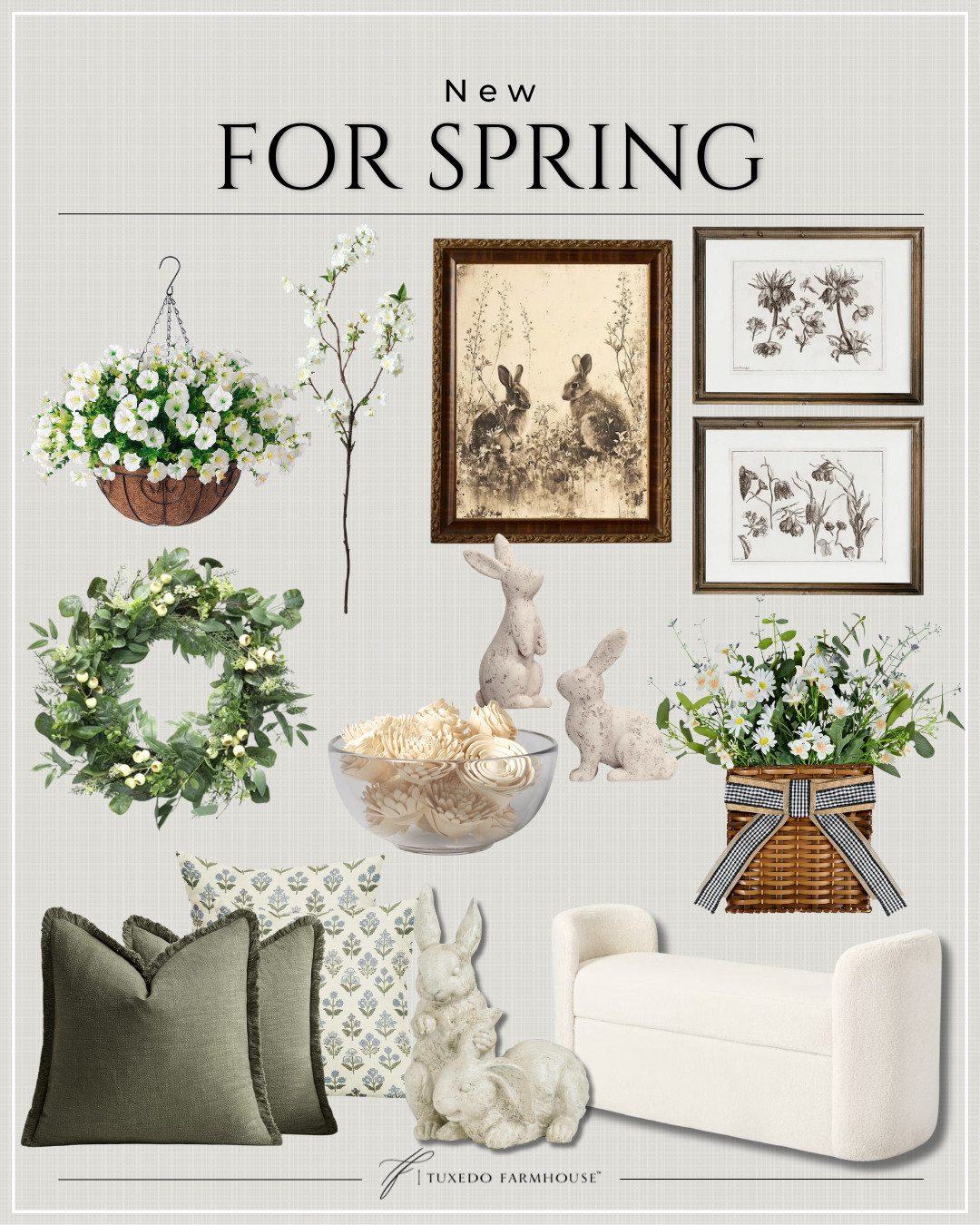 New for Spring

Freshen up your space with these lovely decor finds!

Seasonal, home decor, accent chairs, rugs, wall art, frames, pillows, lamps, baskets, candles, books, coffee tables, ottomans, trays, bowls, consoles, accent tables
 

 #LTKSeasonal #LTKHome
