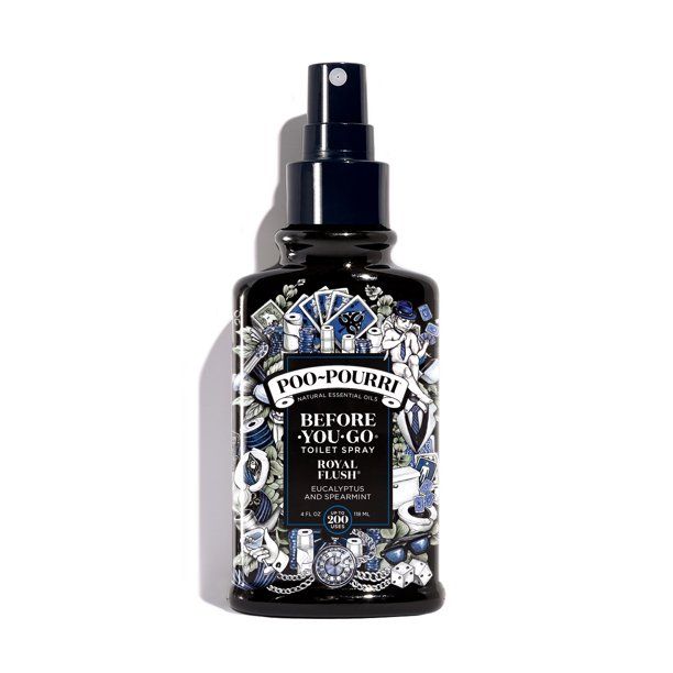 Poo-Pourri, Royal Flush, 4oz, Before-You-Go Toilet Spray, Eucalyptus and Spearmint, Essential Oil... | Walmart (US)