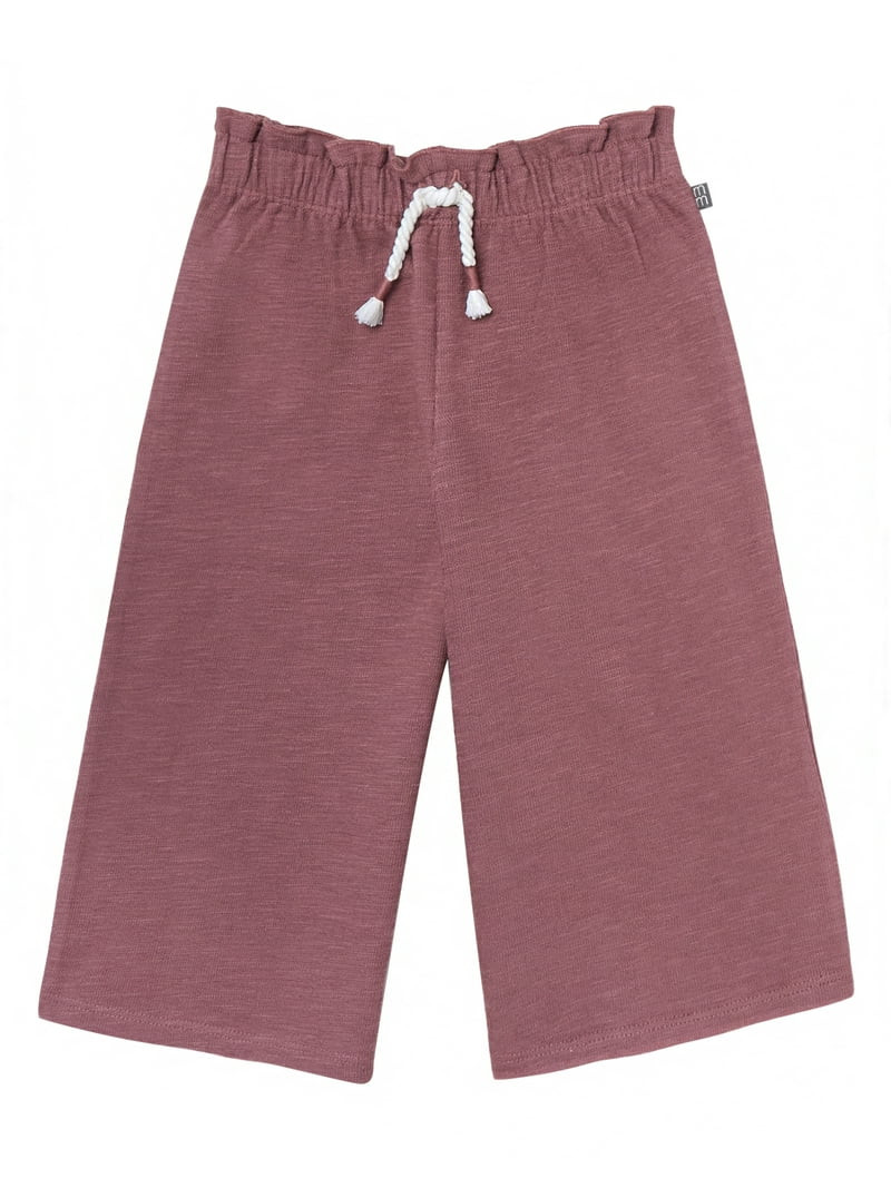 Modern Moments by Gerber Toddler Girl Paperbag Waist Wide Leg Pant, Sizes 12M-5T | Walmart (US)