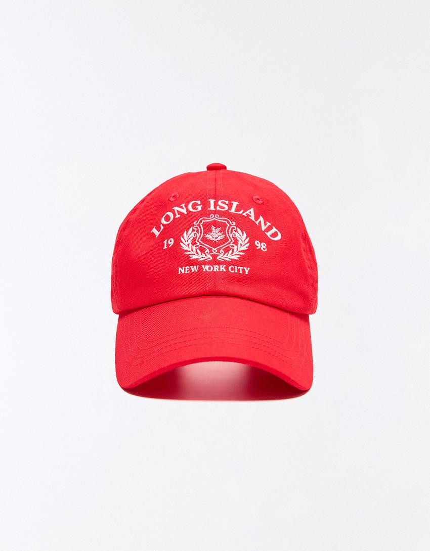 Embroidered cap | Bershka UK
