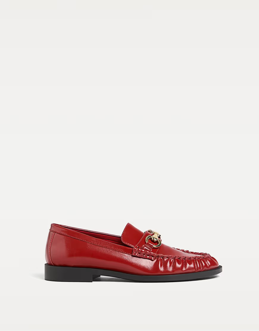 Stradivarius Loafers with decorative detailing in red | ASOS (Global)
