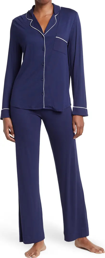 Tranquility Long Sleeve Shirt & Pants Two-Piece Pajama Set | Nordstrom Rack