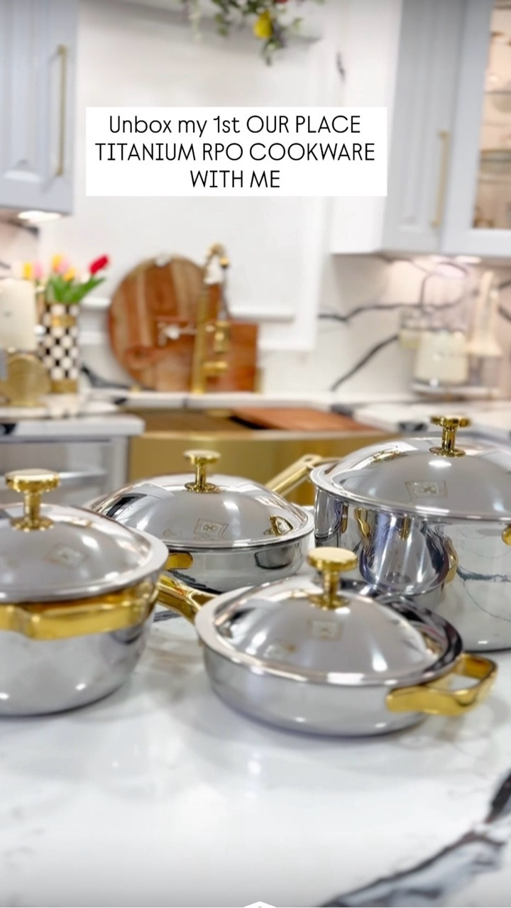 I didn’t expect cookware to make me feel this way , but here we are🤷‍♀️😀🇺🇸

If you’ve been following my journey, you already know I replaced everything in my kitchen with non toxic pieces, especially my Caraway set 8 full pieces. 

Then I saw  @ourplace TITANIUM PRO  cookware set with gold handles.

And if you know me, you know I don’t play about gold.

I tried to resist, but I couldn’t. And honestly, I have zero regrets.

For me, this goes beyond just cookware. 

As a former nurse turned interior designer, I’ve learned that creating a beautiful home is not only about the big renovations or styling shelves. It’s in the everyday things. Your pots, your cutlery, your napkins, the pieces you touch and use daily.

That’s where real design lives.

This right here is my new baby, and I cannot wait to show you how it fits into my kitchen/pantry  and lives alongside my Caraway collection.

Because at this stage in my life, anything that elevates my home, especially in the kitchen, truly excites me.
And honestly… I love it here.
I’m Getty Eleos for a reason 🤍🫶🏻🇺🇸

#LuxuryKitchenDesign
#ElevatedHomeLiving
#DesignerKitchenStyle
#IntentionalHomeDesign
#modernhomeessentials