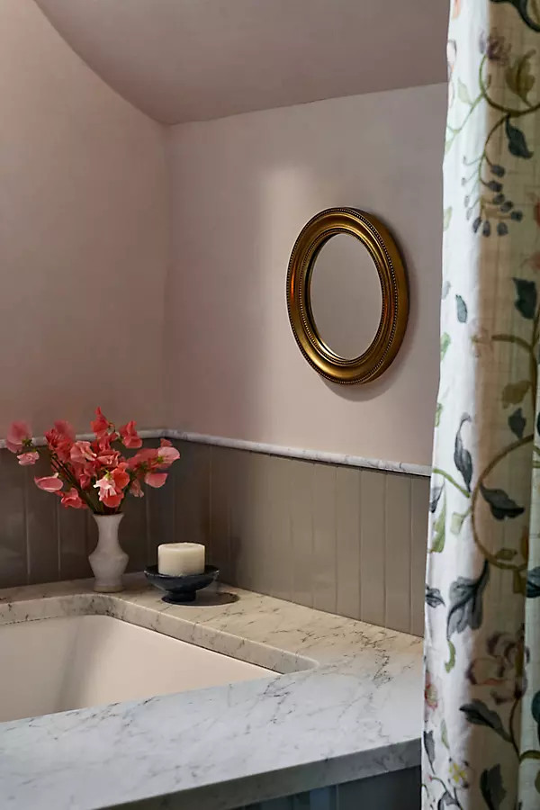 The Gleaming Louie Beaded Round Gallery Wall Mirror | Anthropologie (US)