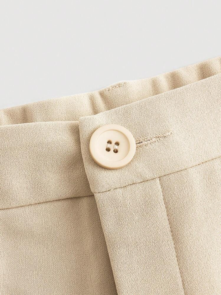 SHEIN MOD Plus Size Women Wide Leg Loose Solid Color Toothpick Stripe Design Casual Pants,Busines... | SHEIN